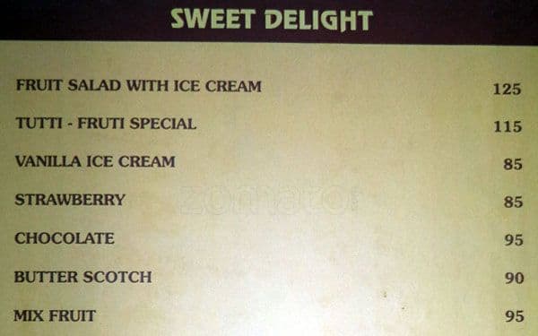 Las Vegas II menu