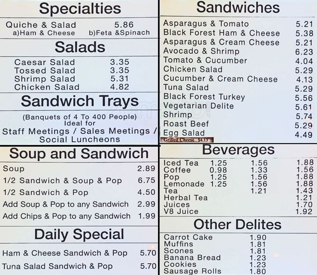 Menu at Ruffage Sandwiches, Coquitlam