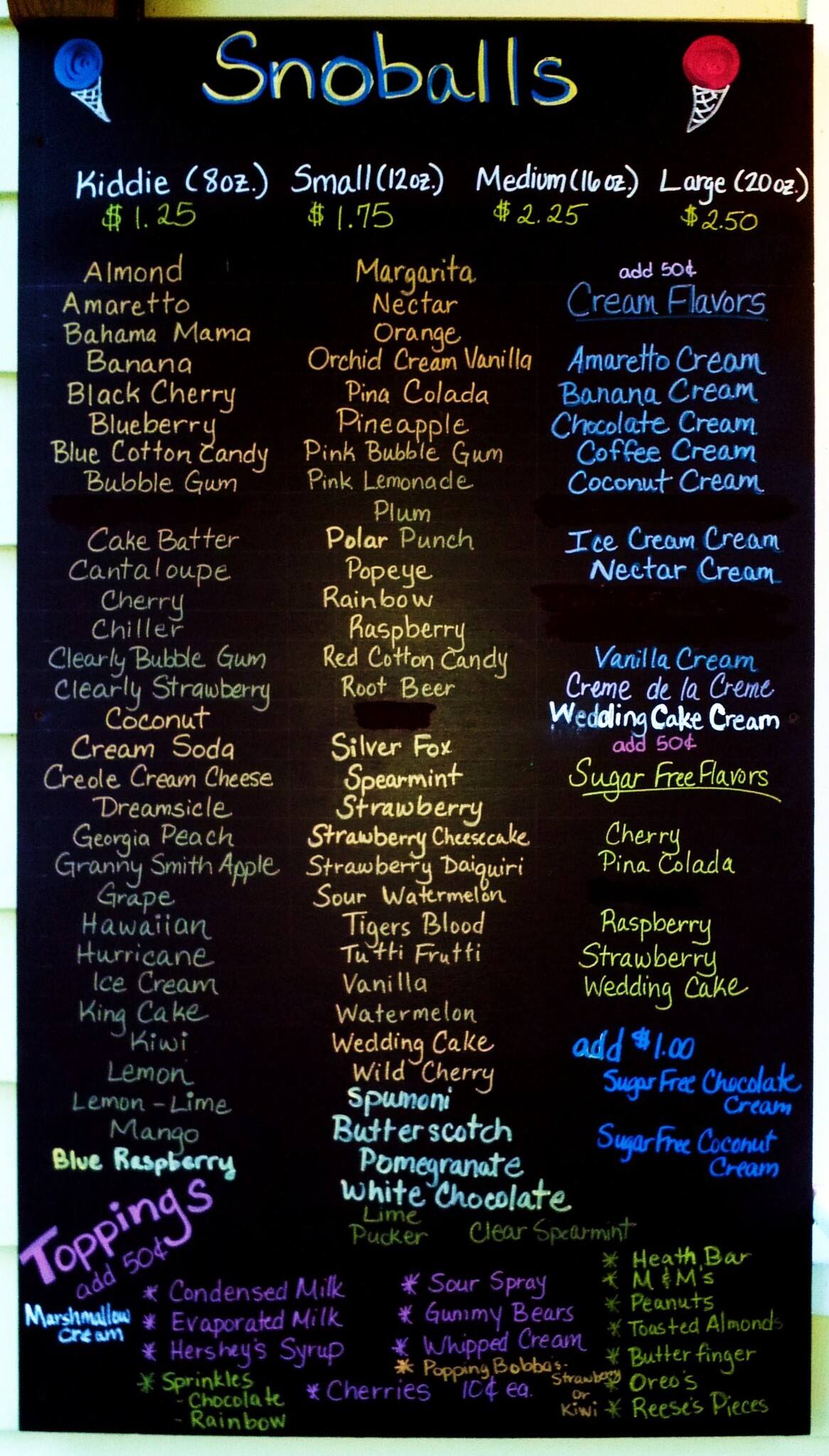 Just Chillin' Menu, Menu for Just Chillin', Mandeville, New Orleans