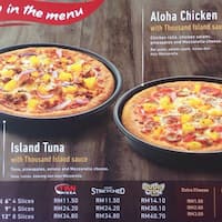 Pizza Hut Menu Menu For Pizza Hut Puchong Jaya Selangor