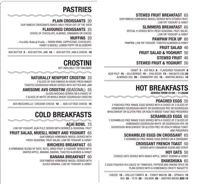Newport Market & Deli menu Zomato SA