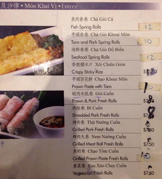 Bau Truong Menu, Menu for Bau Truong, Canley Heights, Sydney ...