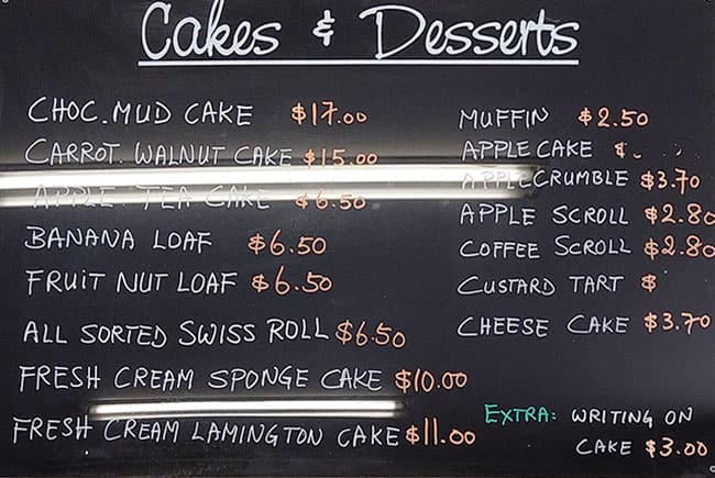 Menu at Seaford Hot Bread restaurant, Seaford