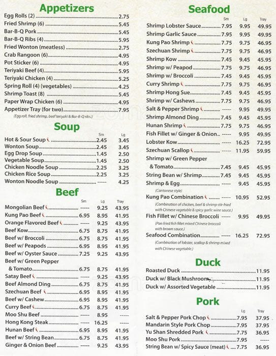 Harmony Restaurant a Chicago Foto del Menu con Prezzi Urbanspoon/Zomato