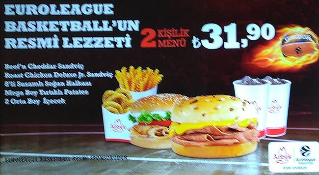 Arby's Speisekarte