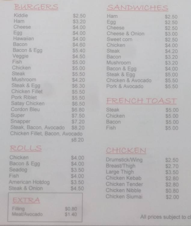 Ranui Food Bar and Takeaway Menu Menumania/Zomato