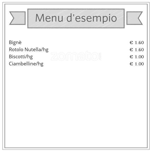 Menu di Panificio La Spiga 