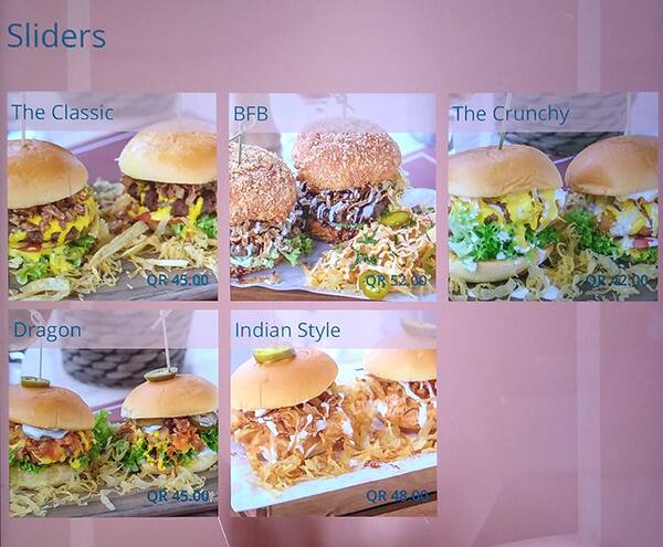 eau de Rose menu