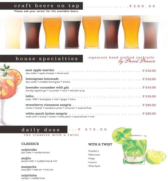 The Nest Dining in the Sky Vivere Hotel Menu Zomato Philippines