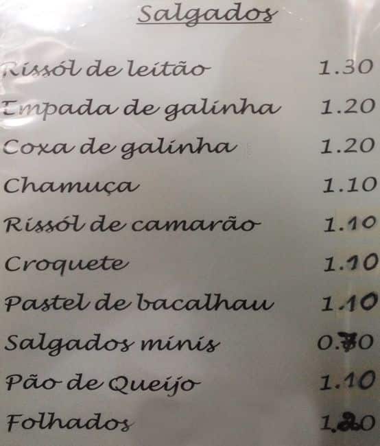 Pastelaria Menu Pastelaria Rute Menu, Menu de Pastelaria Rute, Areeiro, Lisboa - Zomato ...