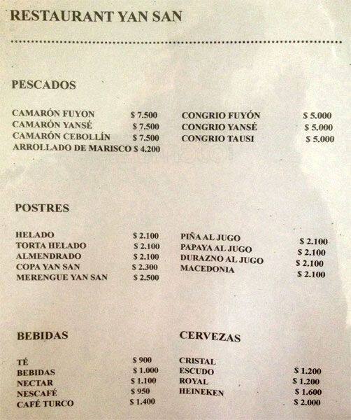 Carta de Yan San