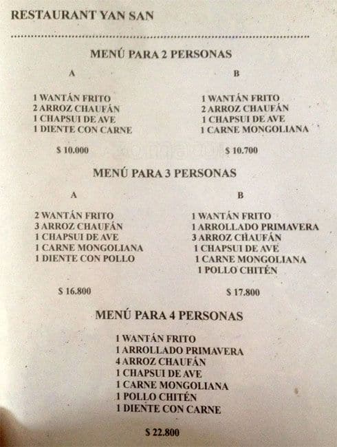 Carta de Yan San
