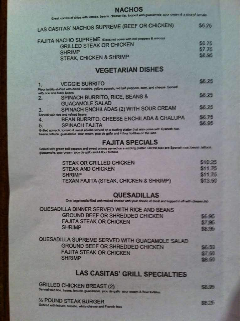 Mi casitas dunn nc menu