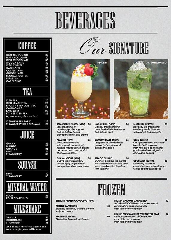 Almond Tree Cilandak Menu