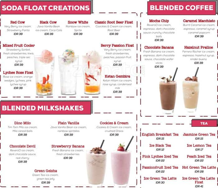 Island Creamery Menu Menu For Island Creamery Pondok Indah Jakarta