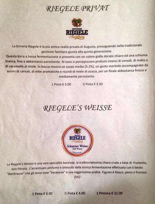 Menu di Excalibur 