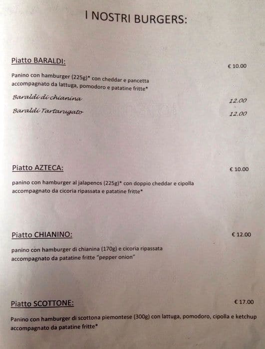 Menu di Excalibur 