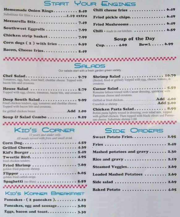 Menu At Lee's Diner Restaurant, Hammond