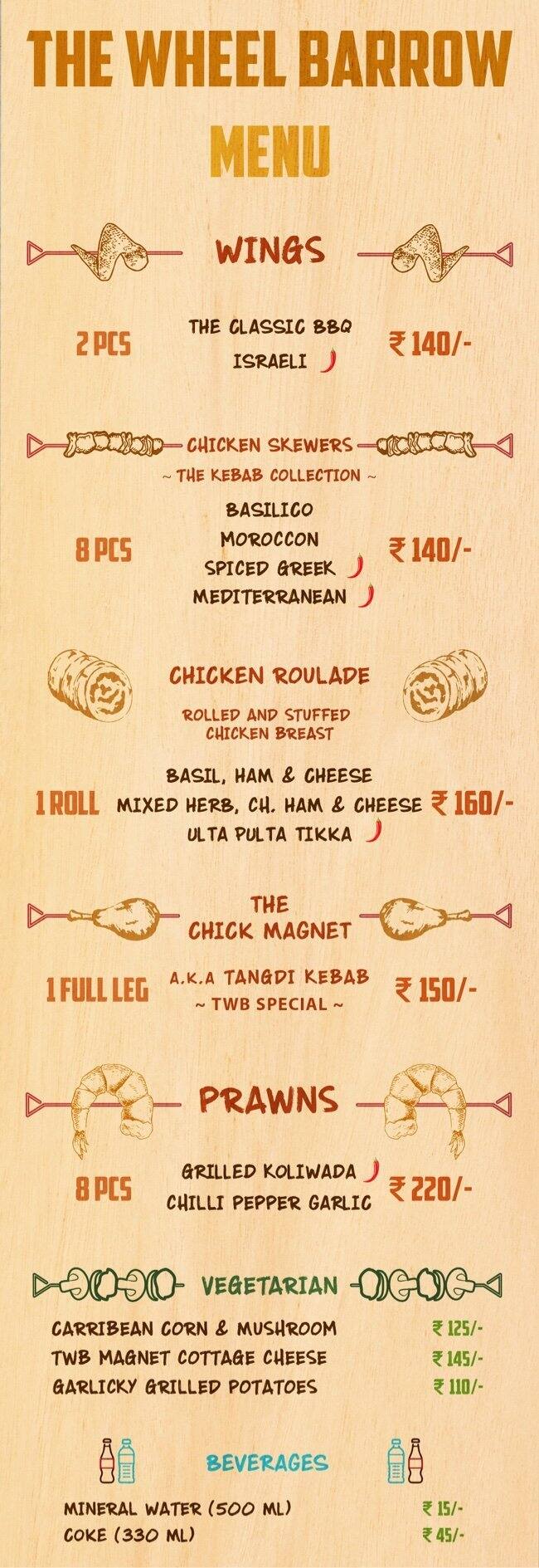 The Wheel Barrow Menu, Menu for The Wheel Barrow, Viman Nagar, Pune Zomato