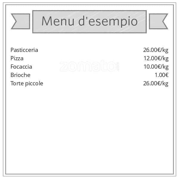 Menu de Panificio Le Delizie del grano