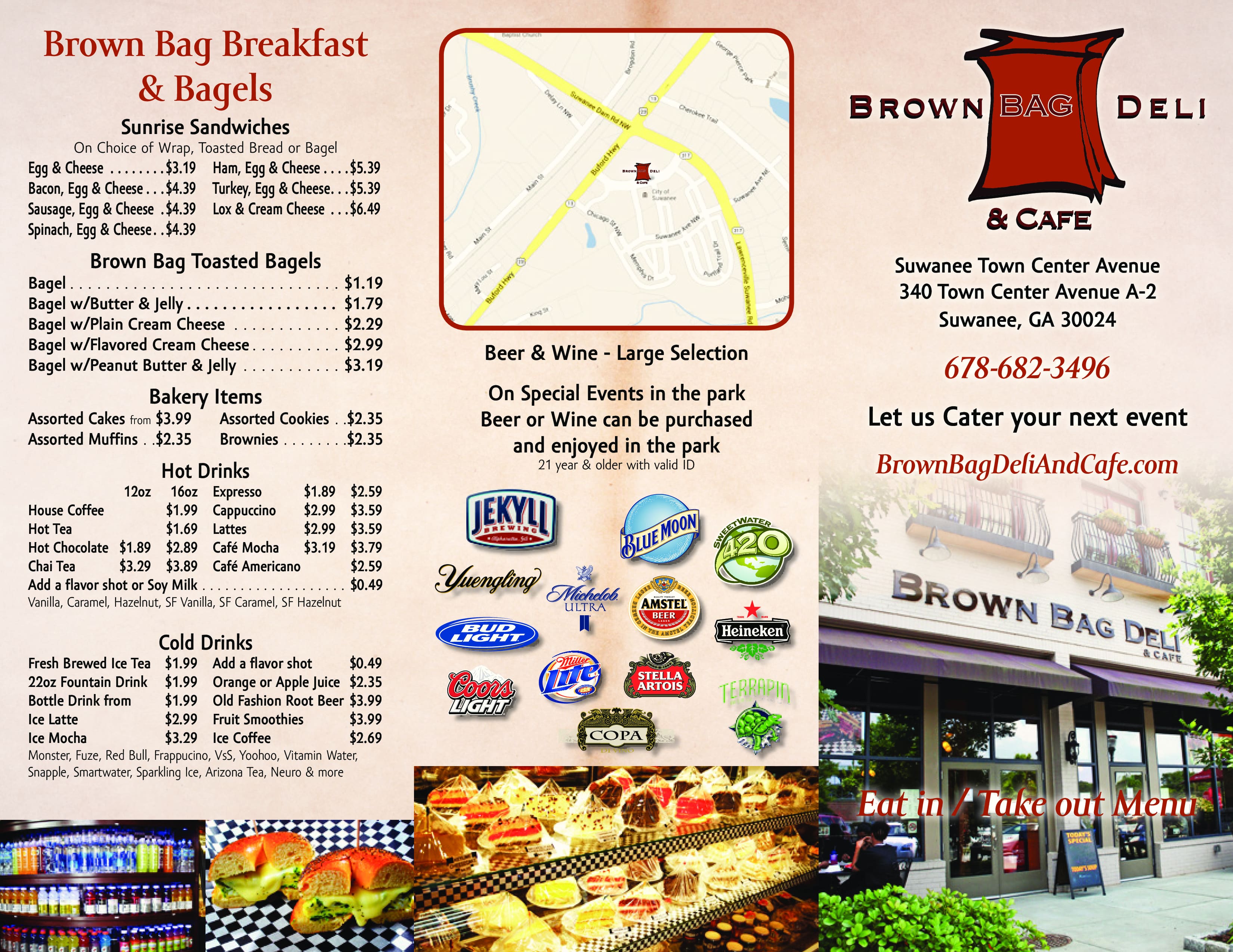 Brown Bag Deli Cafe Suwanee Menu Urbanspoon Zomato