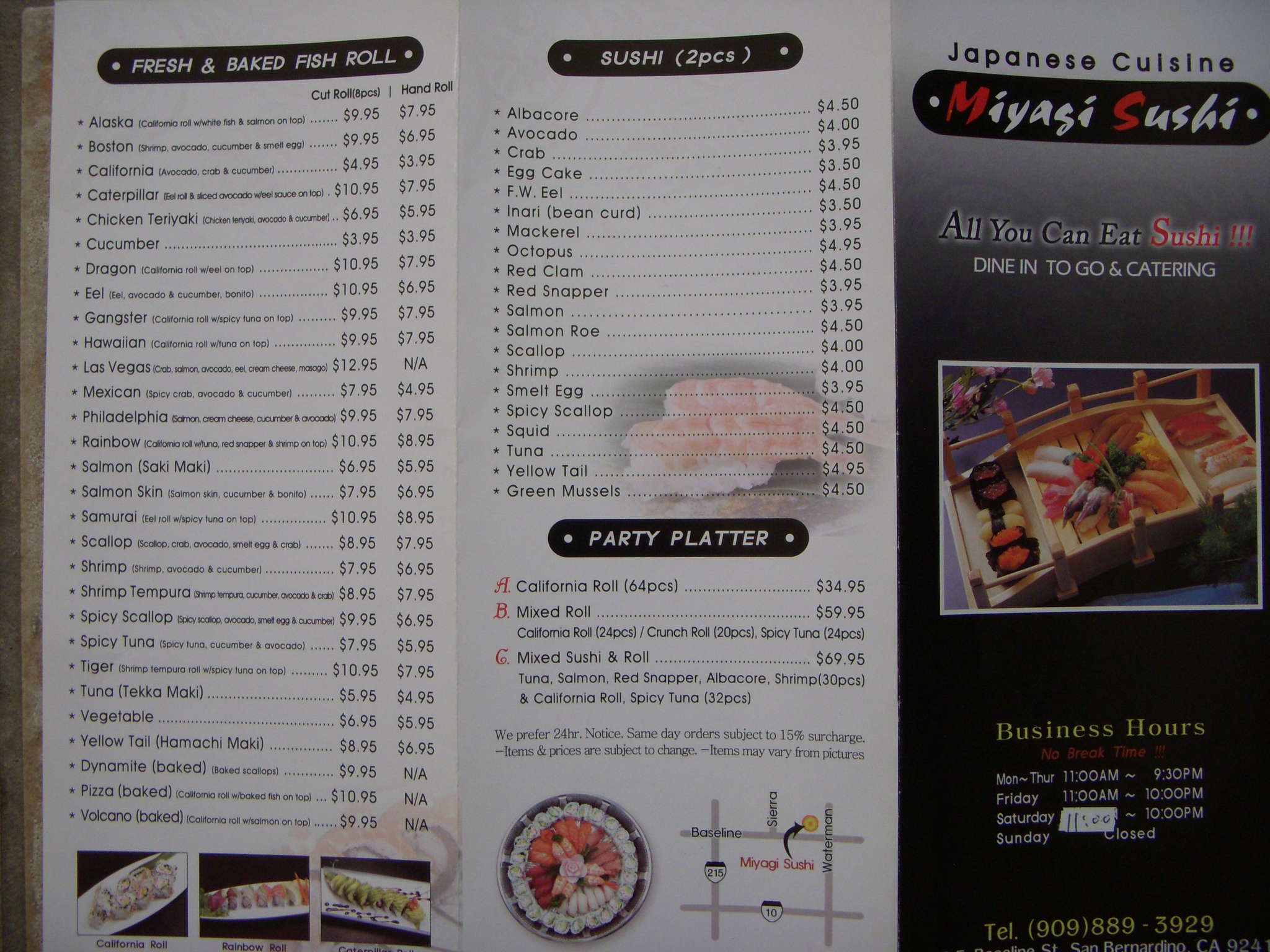 Miyagi Sushi Menu Menu For Miyagi Sushi San Bernardino Inland