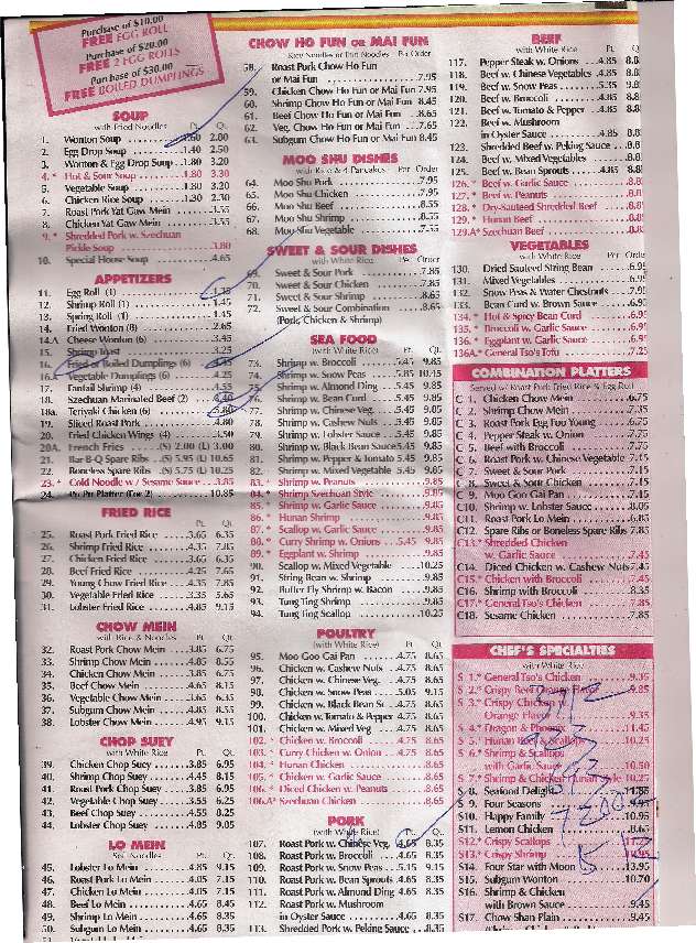 Li's Brothers a Fairfield County Foto del Menu con Prezzi Urbanspoon