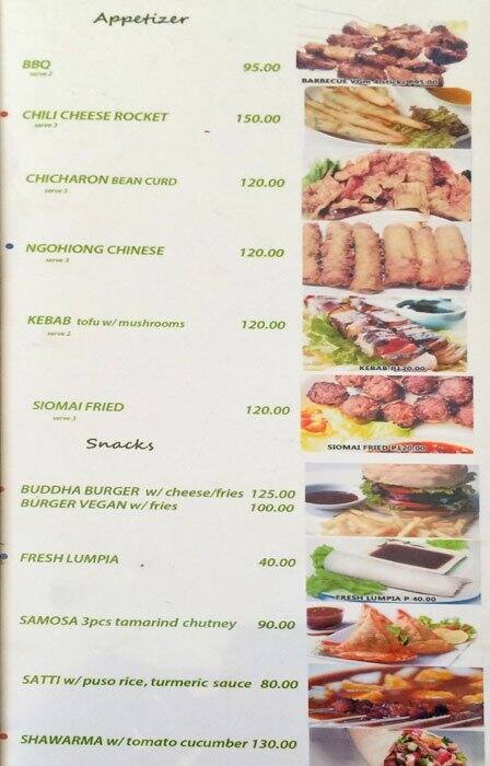 Planet Vegis Menu Menu For Planet Vegis Tipolo Mandaue City
