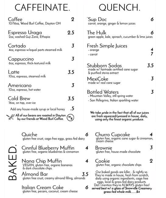 Table 33 Menu, Menu for Table 33, Dayton, Dayton - Urbanspoon/Zomato