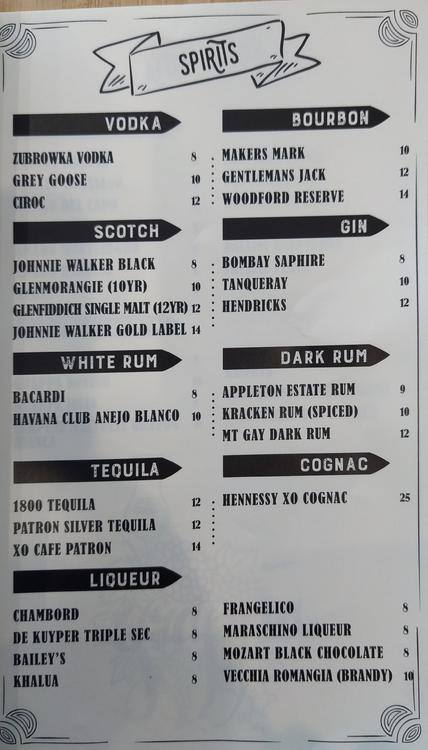 Birraz Ristobar меню