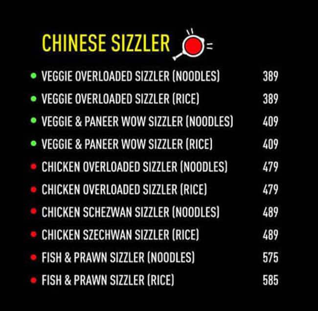 Wow! Momo menu