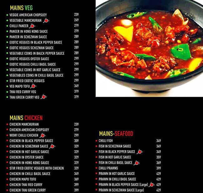 Wow! Momo menu