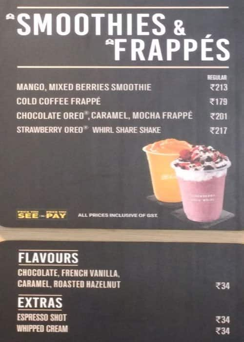 Mcdonalds store smoothie price