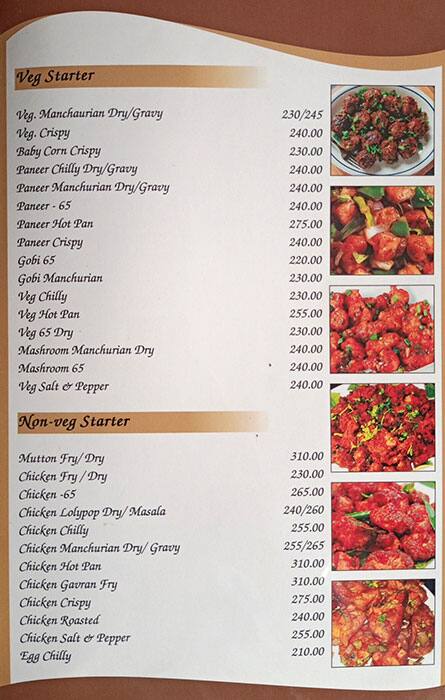 Hotel Rajratna Veg Non-Veg Family Restaurant menu
