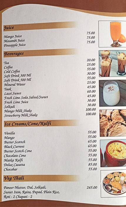 Hotel Rajratna Veg Non-Veg Family Restaurant menu