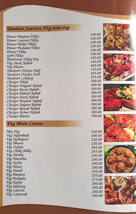 Hotel Rajratna Veg Non-Veg Family Restaurant menu