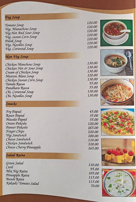 Hotel Rajratna Veg Non-Veg Family Restaurant menu