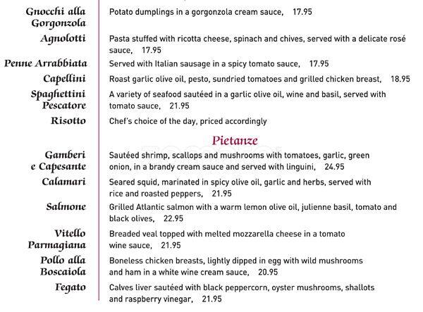 Menu de Rogues Restaurant - Fine Dining Restaurant