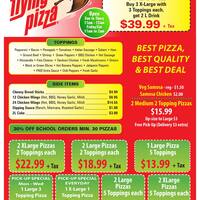 Flying Pizza Menu Menu For Flying Pizza East Kildonan North Kildonan Winnipeg