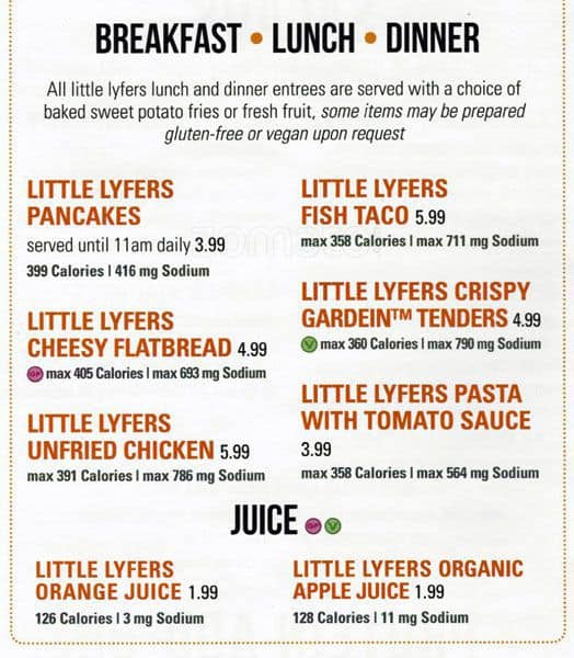 Lyfe Kitchen Menu Menu For Lyfe Kitchen Streeterville Chicago