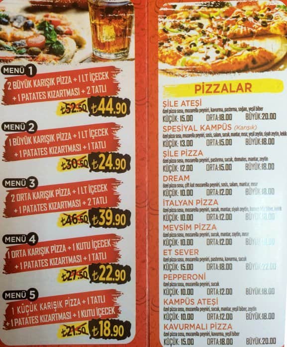Pizza Kampüs Bahattin Usta Menü Zomato Türkiye