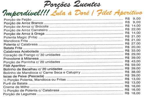 Magic Chicken cardápio