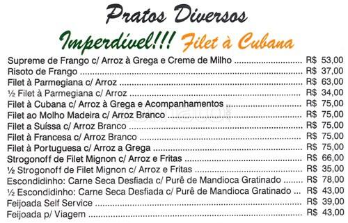 Magic Chicken cardápio