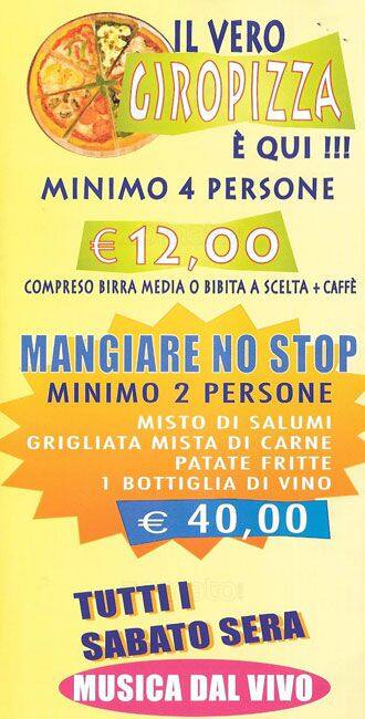 Menu di Aquila D'oro 