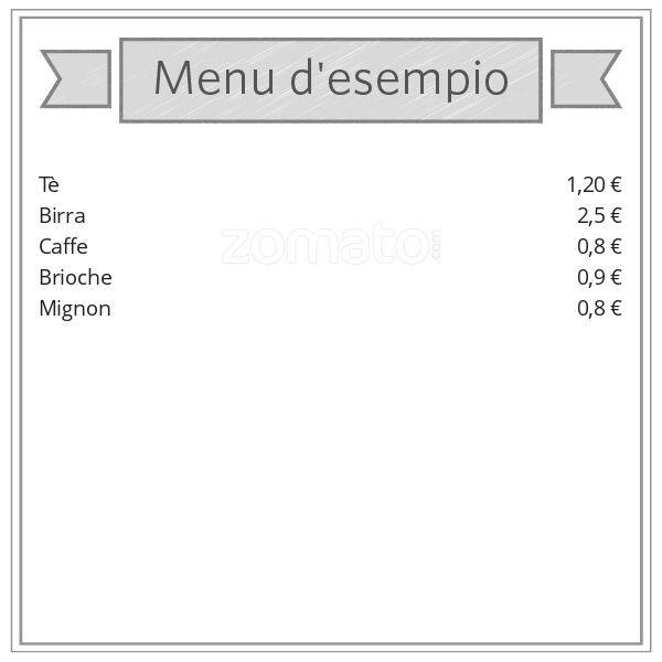 Menu di Blue Bar 