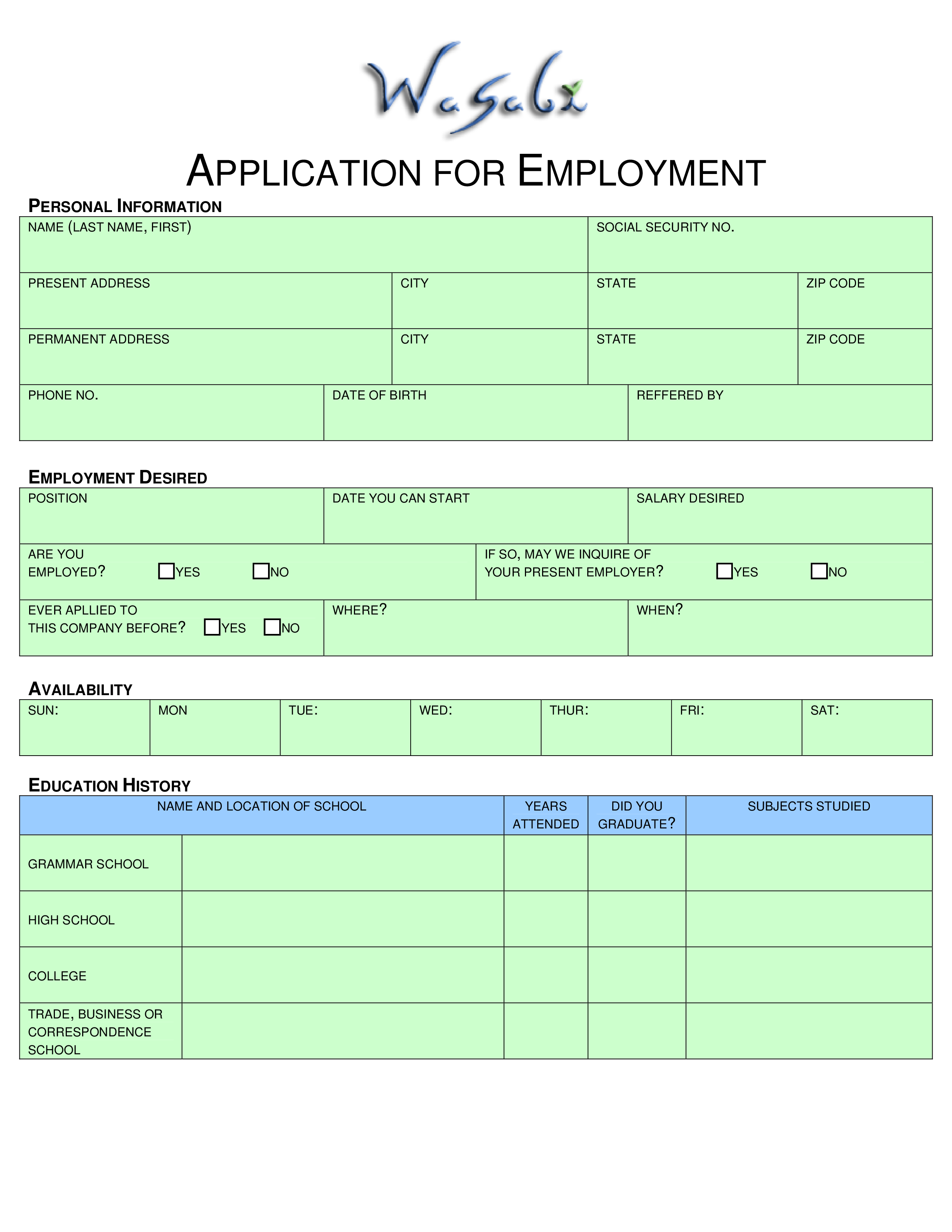 Menu at Wasabi Japanese Steakhouse, MontroseGhent