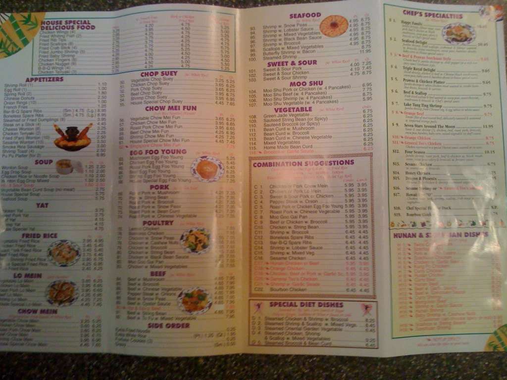 Golden China Menu, Menu for Golden China, Ocean View, Hampton Roads