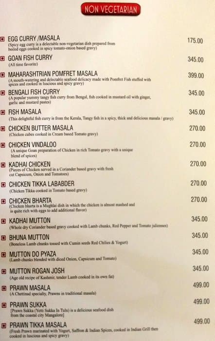 Olive menu