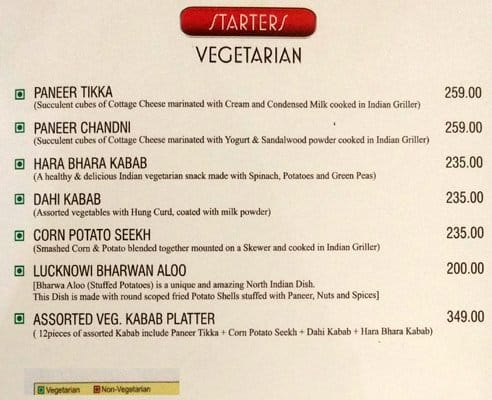 Olive menu