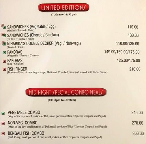 Olive menu